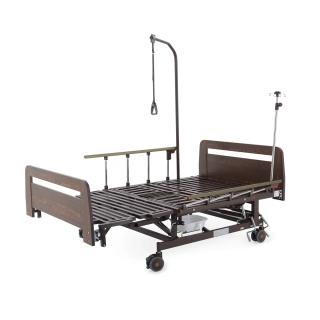 Кровать механическая Med-Mos Е-45А (ММ-5128Н-02) с боковым переворачиванием, туалетным устройством и функцией «кардиокресло»