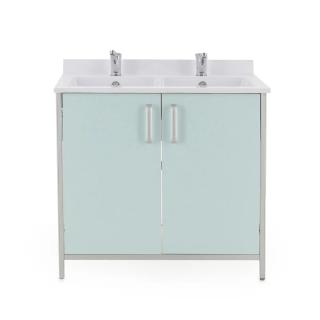 Стол-тумба с двойной мойкой 12-СТМ-2