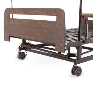 Кровать механическая Med-Mos Е-45А (ММ-5128Н-02) с боковым переворачиванием, туалетным устройством и функцией «кардиокресло»