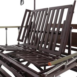 Кровать механическая Med-Mos Е-45А (ММ-5128Н-02) с боковым переворачиванием, туалетным устройством и функцией «кардиокресло»