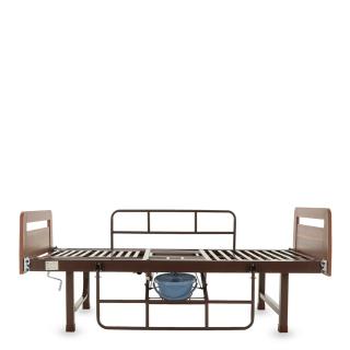 Кровать механическая с туалетным устройством и функцией «кардиокресло» E-49 ЛДСП Венге