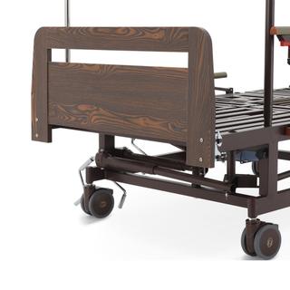 Кровать с боковым переворачиванием и функцией «кардиокресло» E-45A ЛДСП Венге с матрасом