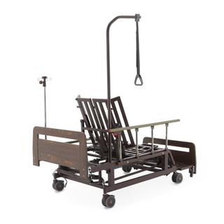 Кровать с боковым переворачиванием и функцией «кардиокресло» E-45A ЛДСП Венге с матрасом