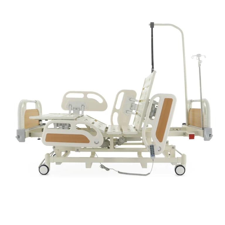 Кровать реанимационная электрическая Med-Mos DB-3 (6 функций) с выдвижным ложементом и растоматом CPR+аккумулятор