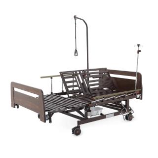 Кровать механическая Med-Mos Е-45А (ММ-5128Н-02) с боковым переворачиванием, туалетным устройством и функцией «кардиокресло»