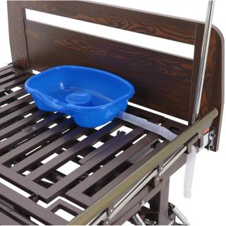 Кровать механическая Med-Mos Е-45А (ММ-5128Н-02) с боковым переворачиванием, туалетным устройством и функцией «кардиокресло»