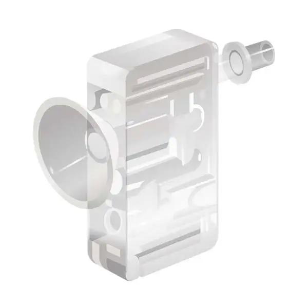 Мундштук составной к алкотестеру Динго В-01 /В-02 (с обратным клапаном)