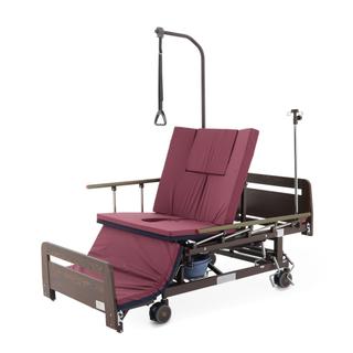 Кровать с боковым переворачиванием и функцией «кардиокресло» E-45A ЛДСП Венге с матрасом