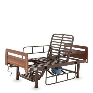 Кровать механическая с туалетным устройством и функцией «кардиокресло» E-49 ЛДСП Венге