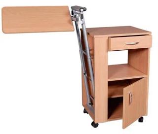 Прикроватная тумба с выдвижной поворотной столешницей Rubens 2