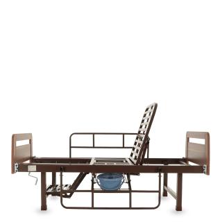 Кровать механическая с туалетным устройством и функцией «кардиокресло» E-49 ЛДСП Венге