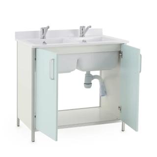 Стол-тумба с двойной мойкой 12-СТМ-2