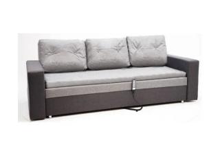 МЕТ JEN Комбинированный серый Диван кровать с электроприводом в минималистичном скандинавском дизайне