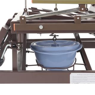 Кровать с боковым переворачиванием и функцией «кардиокресло» E-45A ЛДСП Венге с матрасом