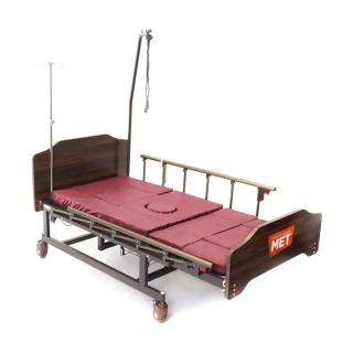 Кровать функциональная электрическая с полным переворотом, с туалетом, с "ушками" MET EVA