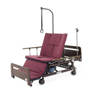 Кровать с боковым переворачиванием и функцией «кардиокресло» E-45A ЛДСП Венге с матрасом