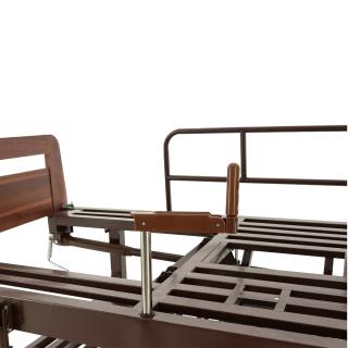 Кровать механическая с туалетным устройством и функцией «кардиокресло» E-49 ЛДСП Венге