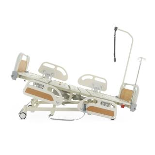 Кровать реанимационная электрическая Med-Mos DB-3 (6 функций) с выдвижным ложементом и растоматом CPR+аккумулятор