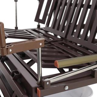 Кровать механическая Med-Mos Е-45А (ММ-5128Н-02) с боковым переворачиванием, туалетным устройством и функцией «кардиокресло»