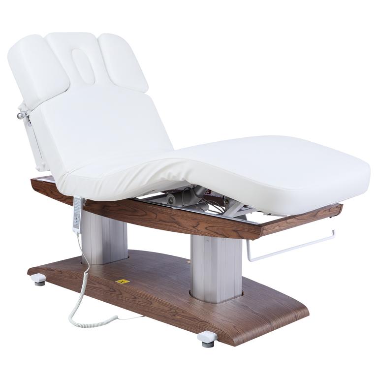 Массажный стационарный стол Mizomed MZ 2259H, с подогревом, белый/коричневый